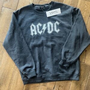 AC/DC Charcoal Crewneck Sweater